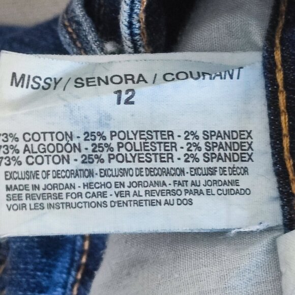 Nine West jeans women's size 12 ink blue colour Date Night Fit Straight leg - Picture 7 of 15